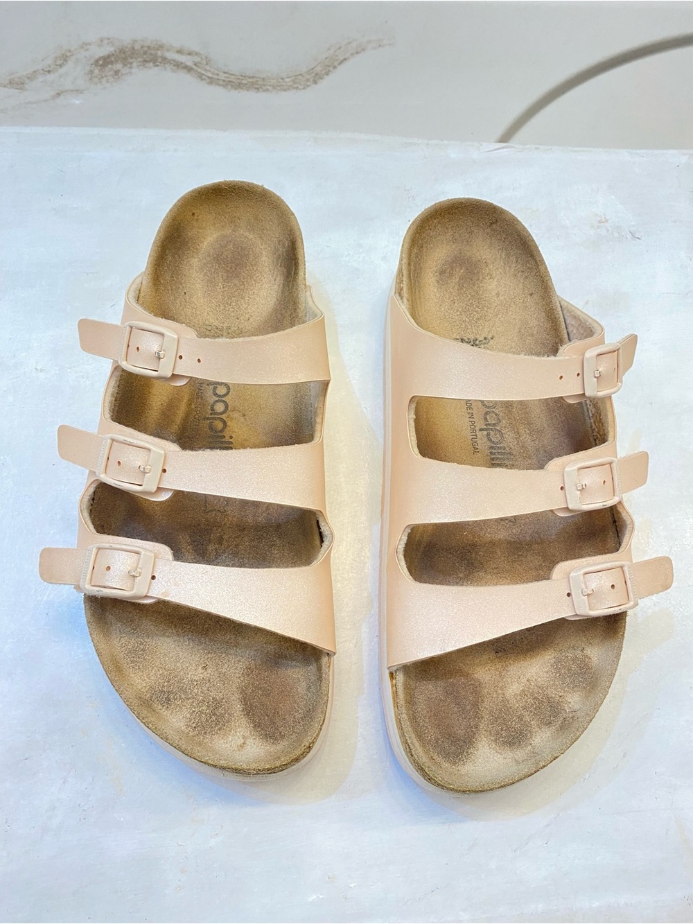 Birkenstock Florida Papillio Flatform sandal Size 38, women size 7, Men’s size 5